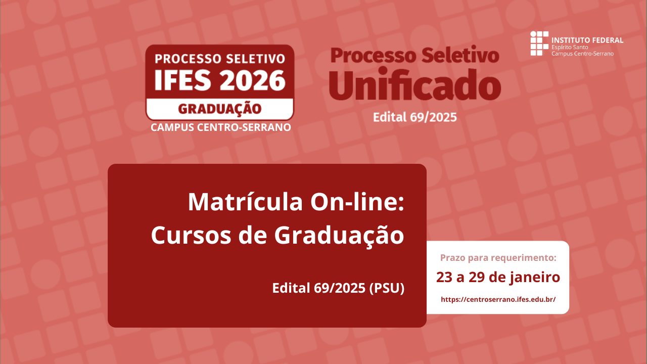 Matrículas  Curso de Graduação - 2026/1